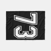 Number 73 fleecedecke (Vorderseite (Horizontal))