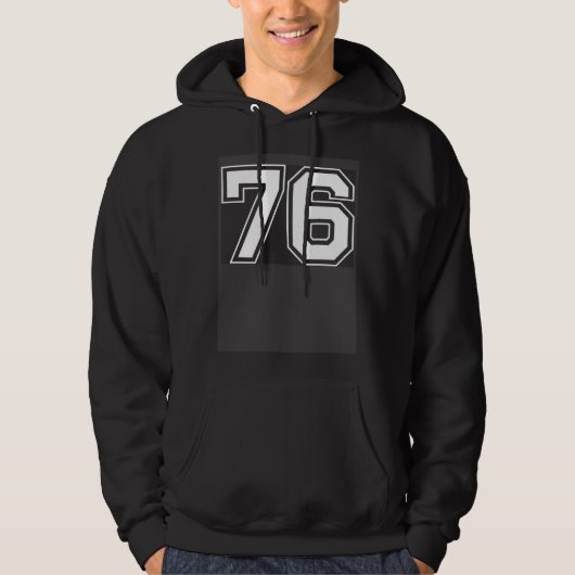 Number 76 hoodie (Vorderseite)