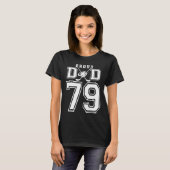 Number 79 Custom Proud Hockey Dad Personalized For T-Shirt (Vorne ganz)