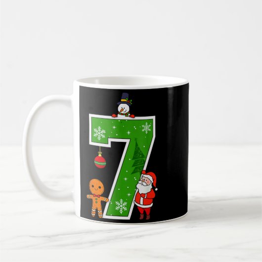 Number 7 67 Meme Couple Pajamas Christmas Matching Kaffeetasse (Links)