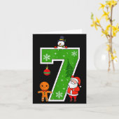 Number 7 67 Meme Couple Pajamas Christmas Matching Karte (Gelbe Blume)