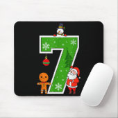 Number 7 67 Meme Couple Pajamas Christmas Matching Mousepad (Mit Mouse)