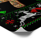 Number 7 67 Meme Funny Ugly Xmas Christmas Sweater Poster (Ecke)