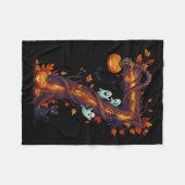 Number 7 67 Meme Halloween Pumpkin Costume Matchin Fleecedecke (Vorderseite (Horizontal))