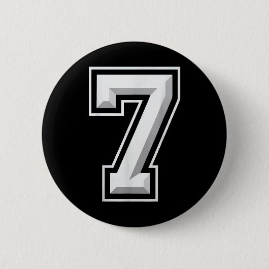 Number 7 67 Meme Matching  Button (Vorderseite)