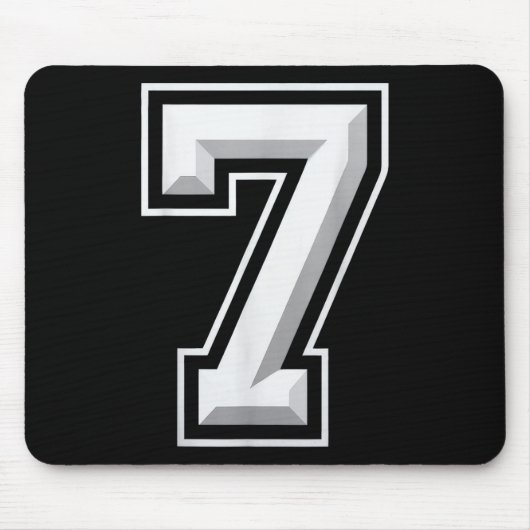 Number 7 67 Meme Matching  Mousepad (Vorne)
