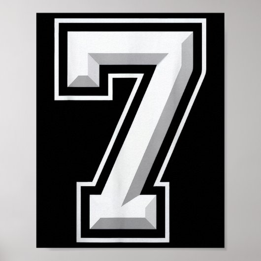 Number 7 67 Meme Matching  Poster (Vorne)