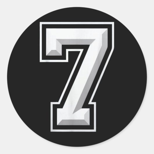 Number 7 67 Meme Matching  Runder Aufkleber (Vorderseite)
