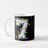 Number 7 7th Birthday Boy Christmas Happy Birthday Kaffeetasse (Links)