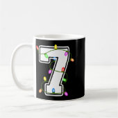 Number 7 7th Birthday Boy Christmas Happy Birthday Kaffeetasse (Links)