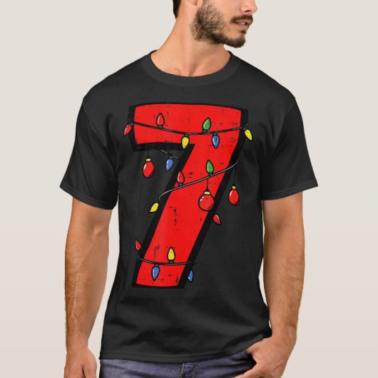 Number 7 Christmas 6 7 Matching 67 Meme Men Women T-Shirt (Vorderseite)