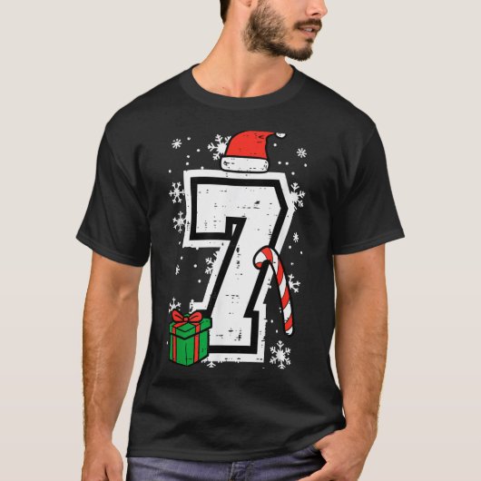 Number 7 Christmas 6 7 Xmas Matching 67 Meme Men W T-Shirt (Vorderseite)