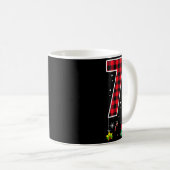 Number 7 Funny Meme Saying 6 7 Six Seven Christmas Kaffeetasse (VorderseiteRechts)