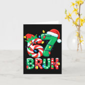 Number 7 Funny Meme Saying 6 7 Six Seven Christmas Karte (Gelbe Blume)