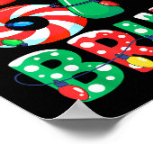 Number 7 Funny Meme Saying 6 7 Six Seven Christmas Poster (Ecke)