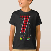 Number 7 Funny Meme Saying 6 7 Six Seven Christmas T-Shirt (Vorderseite)