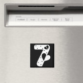Number 7 Hearts Love 67 Couple Matching Christmas Magnet (In Situ (Geschirrspüler))