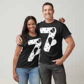 Number 7 Hearts Love 67 Couple Matching Christmas T-Shirt (Unisex)