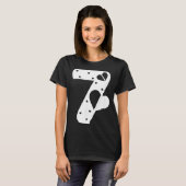 Number 7 Hearts Love 67 Couple Matching Christmas T-Shirt (Vorne ganz)