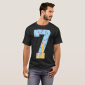Number 7 Ice Cream Drip 67 Meme Couple Halloween C T-Shirt (Vorne ganz)