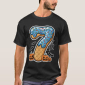 Number 7 Ice Cream Seven Halloween Pumpkin Men Wom T-Shirt (Vorderseite)