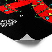 Number 7 Matching 67 Meme 6 7 Christmas Boys Youth Poster (Ecke)