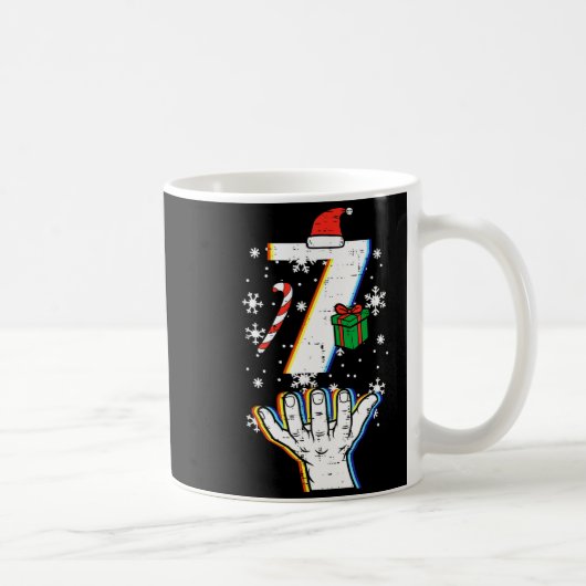 Number 7 Matching 67 Meme Christmas 6 7 Xmas Men W Kaffeetasse (Rechts)