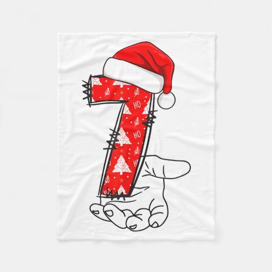 Number 7 Matching 67 Meme Christmas Costume Men Wo Fleecedecke (Vorderseite)