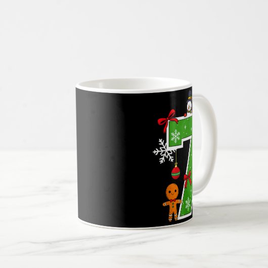 Number 7 Matching 67 Meme Christmas Costume Men Wo Kaffeetasse (VorderseiteRechts)
