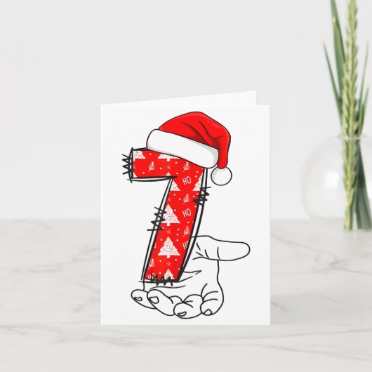 Number 7 Matching 67 Meme Christmas Costume Men Wo Karte (Vorderseite)