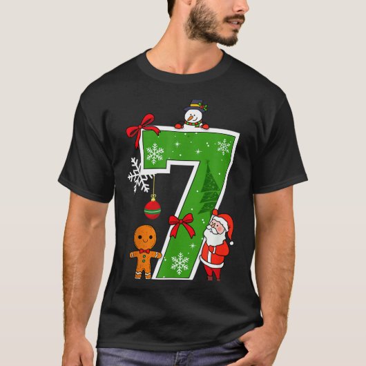 Number 7 Matching 67 Meme Christmas Costume Men Wo T-Shirt (Vorderseite)