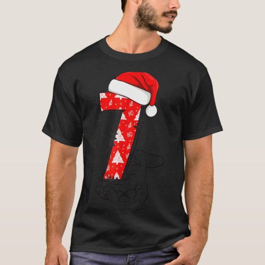 Number 7 Matching 67 Meme Christmas Costume Men Wo T-Shirt (Vorderseite)