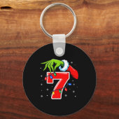Number 7 Matching 67 Meme Christmas Elf Hand Boys Schlüsselanhänger (Vorderseite)