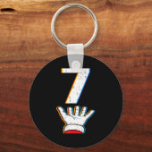 Number 7 Matching 67 Meme Christmas Pajamas Men Wo Schlüsselanhänger (Vorderseite)
