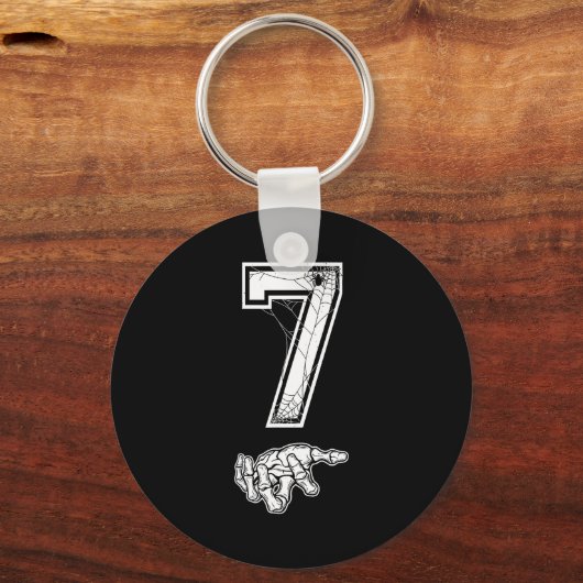 Number 7 Matching 67 Meme Couples Halloween Costum Schlüsselanhänger (Vorderseite)