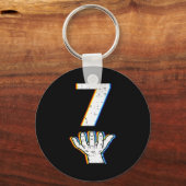 Number 7 Matching 67 Meme Halloween Costume Men Wo Schlüsselanhänger (Vorderseite)