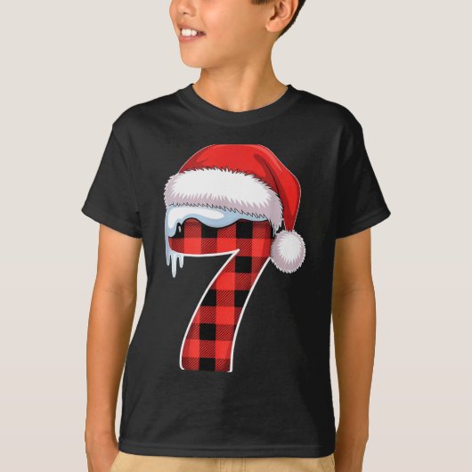 Number 7 Matching 6 7 Meme Christmas Costume Men W T-Shirt (Vorderseite)
