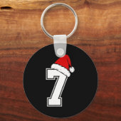Number 7 Matching Six Seven 6 7 Meme 6 7 Christmas Schlüsselanhänger (Vorderseite)