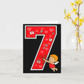 Number 7 Six Seven 6 7 Meme Couple Valentine Match Karte (Gelbe Blume)