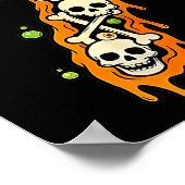 Number 7 Six Seven 6 7 Meme Funny Design Couples H Poster (Ecke)