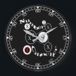 Number Cruncher Große Wanduhr<br><div class="desc">Fun Darstellung des mathematischen Powers der Zahlen und der Ergebnisse, die man erzielen kann. Der Power einer zahlenreißenden Bildung.</div>