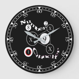Number Cruncher Große Wanduhr