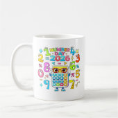 Number Day 2026 Calculator Math Design for Kids Kaffeetasse (Links)