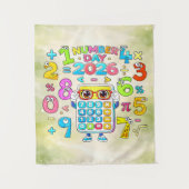 Number Day 2026 Calculator Math Design Wandteppich (Vorderseite)