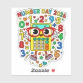 Number Day 2026 Colourful Maths Sticker for School (Blatt)