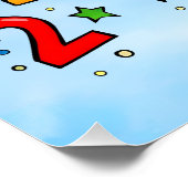 Number Day 2026 Cute Calculator Math Design Poster (Ecke)