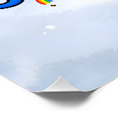 Number Day 2026 Cute Maths Sticker for Kids Poster (Ecke)