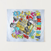 Number Day 2026 Maths Rockstar Banner for Schools Wandteppich (Vorderseite (Horizontal))