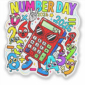 Number Day 2026 Maths Sticker for Kids UK Schools (Vorderseite)
