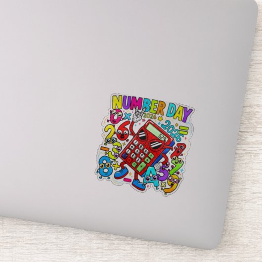 Number Day 2026 Maths Sticker for Kids UK Schools (Detail)